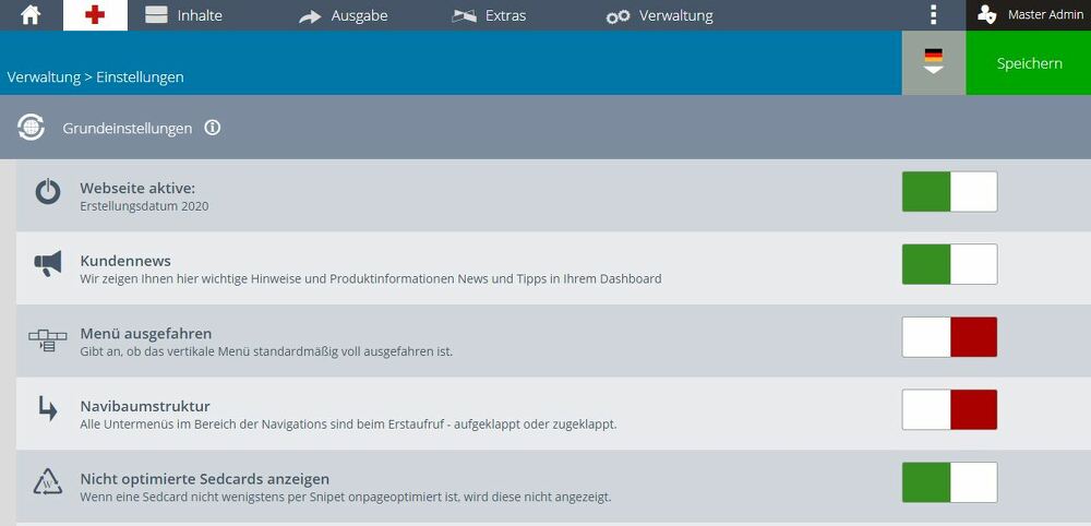 Sedcards optimieren