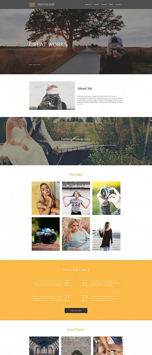 Wedding Photography Photo Gallery Template