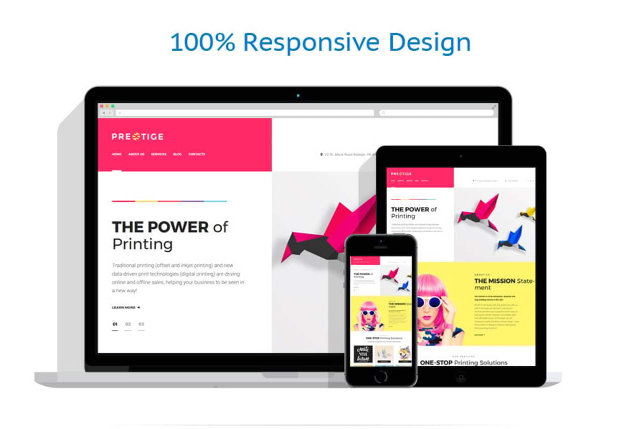 Presstige - Digital Printing Company Responsive WordPress Theme