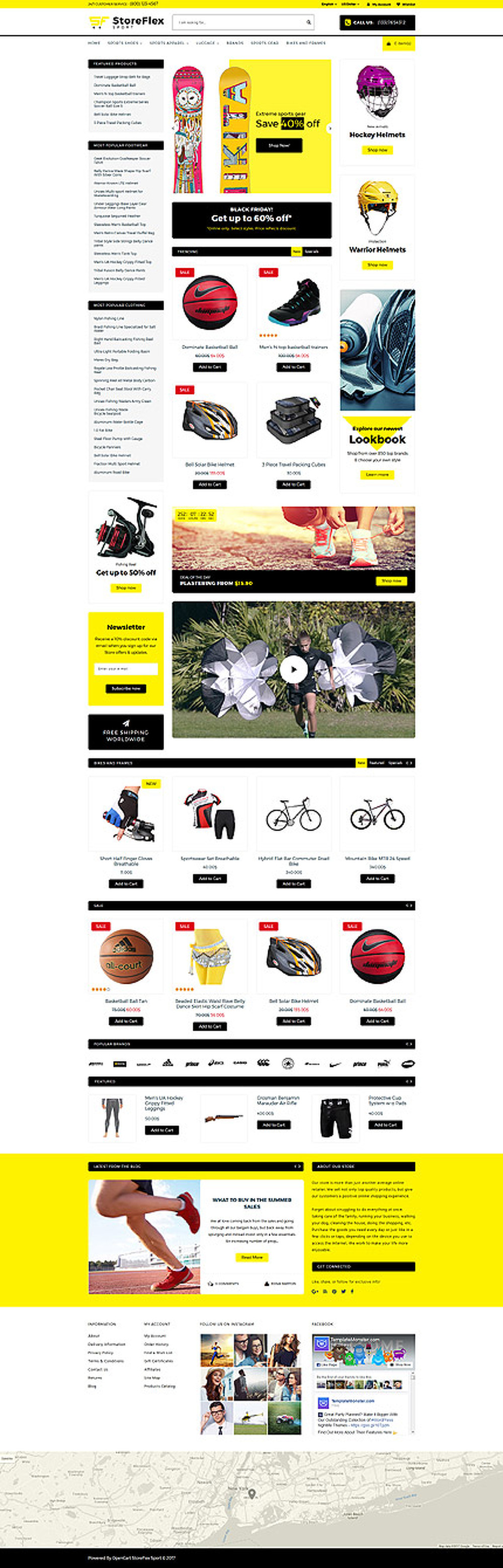 StoreFlex - Sports Store Responsive OpenCart Template