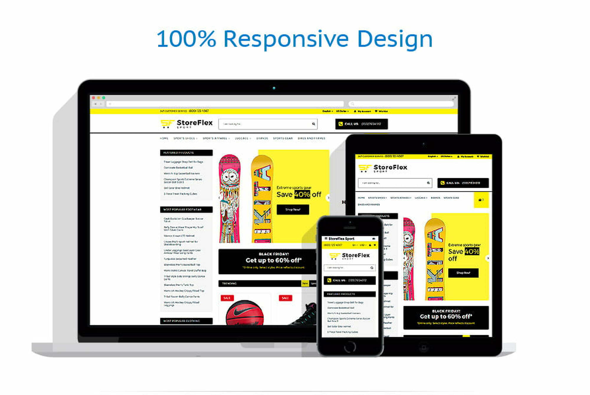 StoreFlex - Sports Store Responsive OpenCart Template