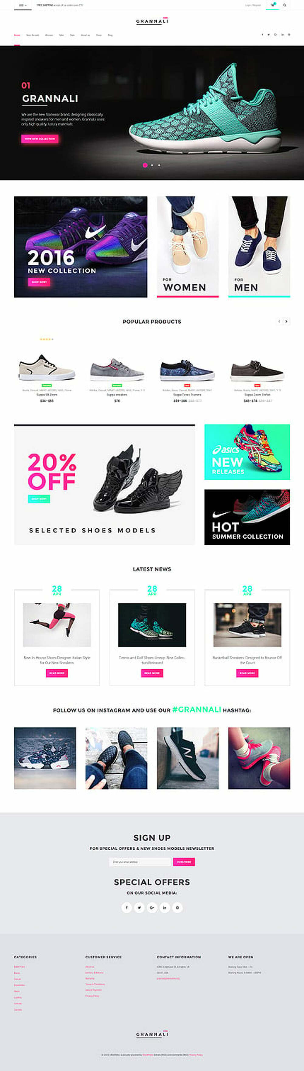GrannaLi - Clothes& Footwear WooCommerce Theme