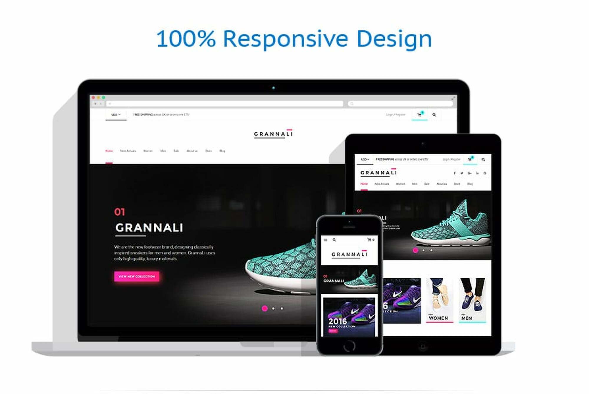 GrannaLi - Clothes& Footwear WooCommerce Theme