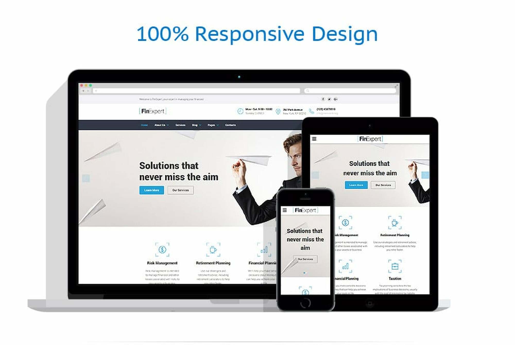 Financial Advisor - Responsive Website Template