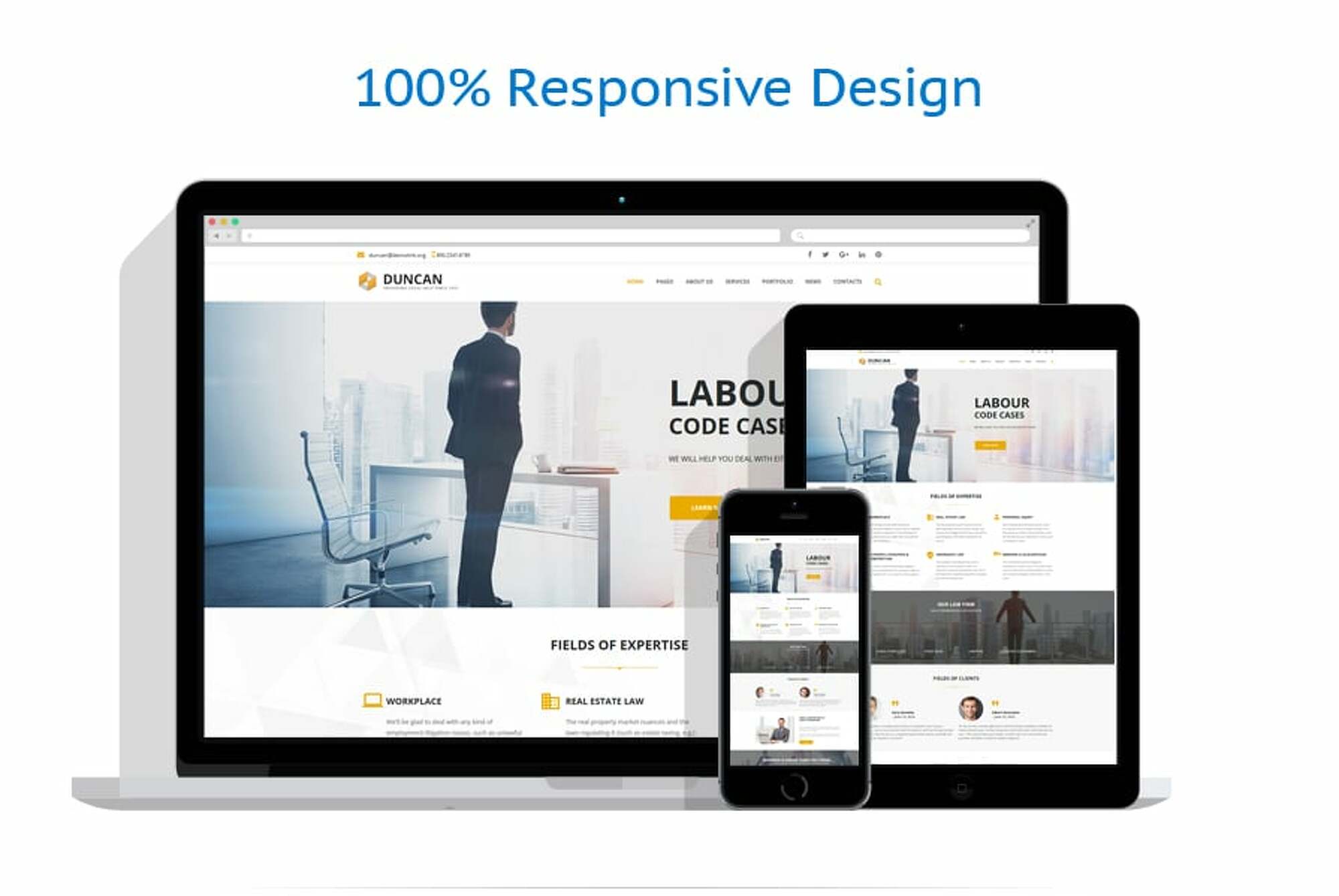 Duncan - Lawyer Company Responsive WordPress Theme