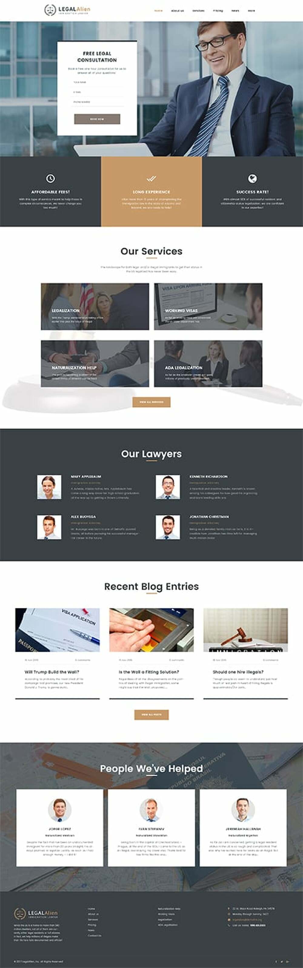 Immigration Lawyer WordPress Theme
