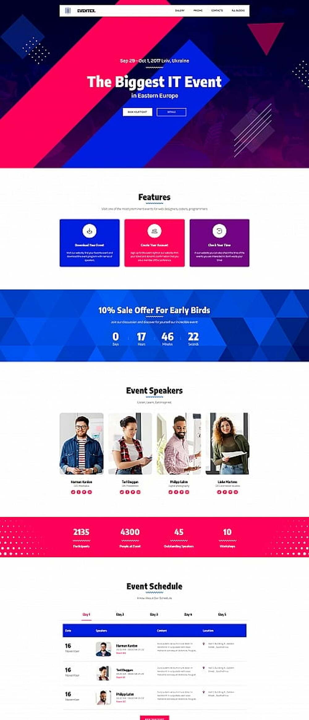 Eventex - Corporate Event Landing Page Template