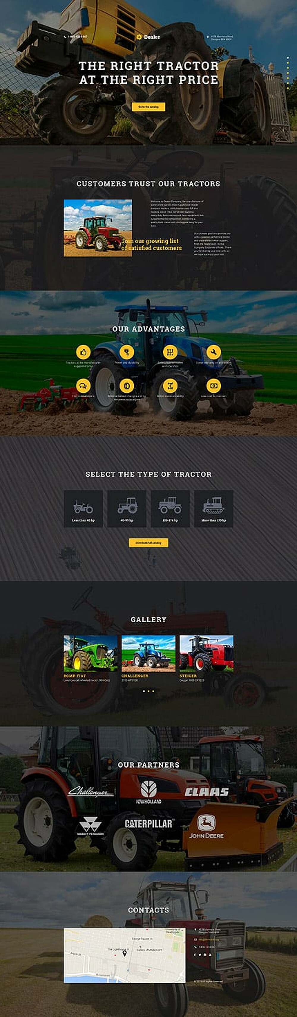Car Dealer Responsive Landing Page Template