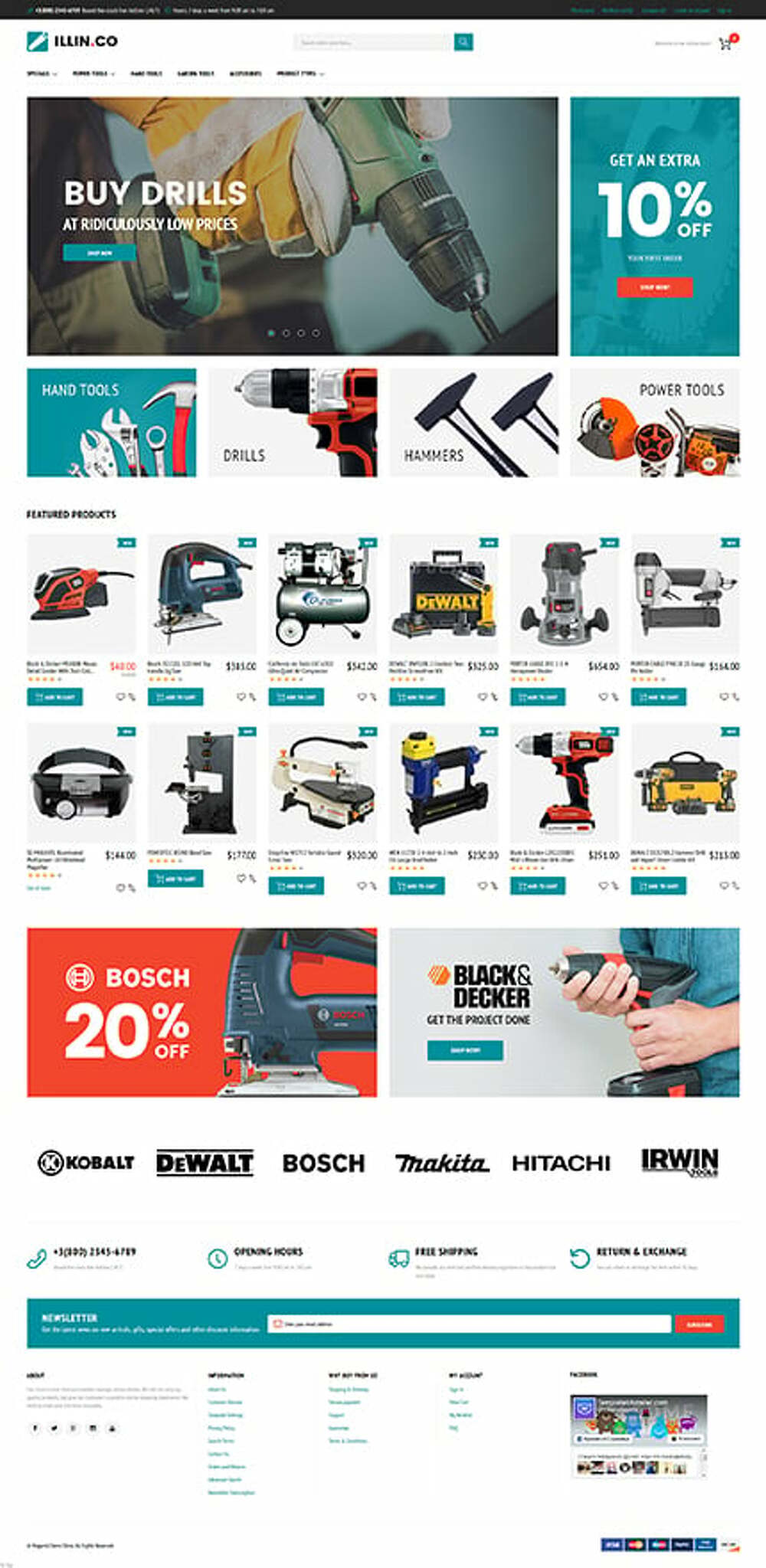 Illin.co - Tools&amp; Equipment Magento Theme