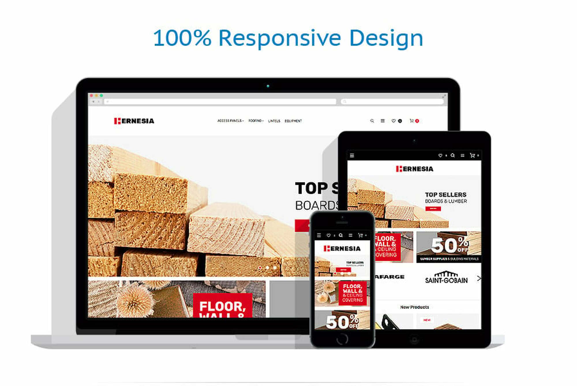 Hernesia - Building Materials Responsive Magento Theme