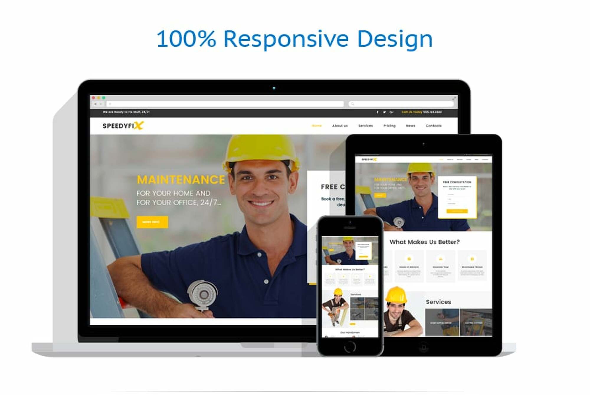 SpeedyFix - Handyman Services WordPress Theme
