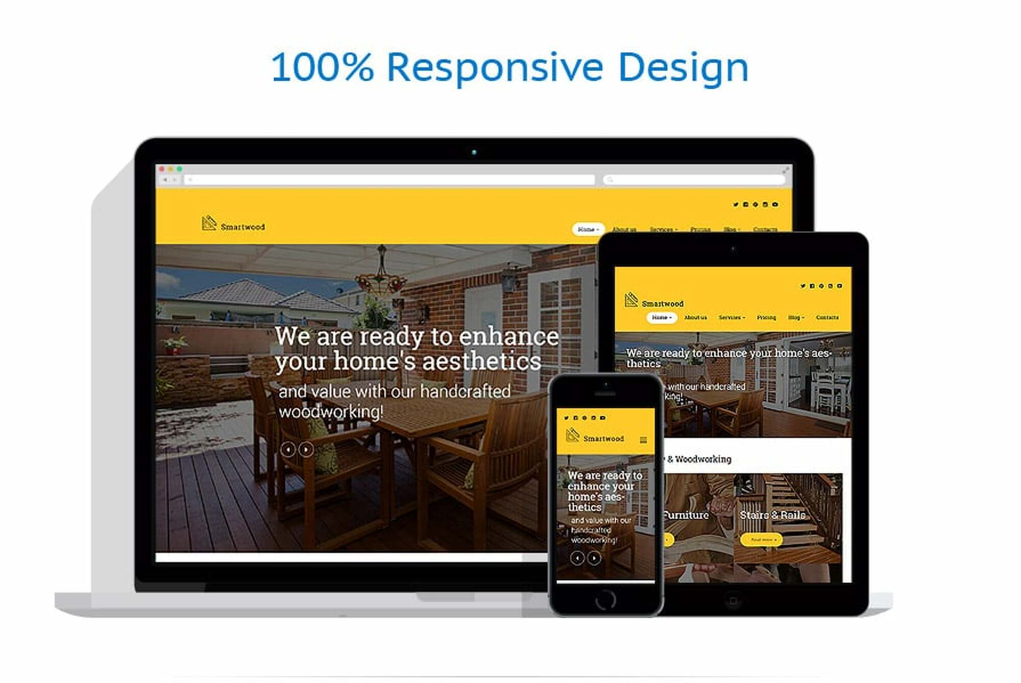 Smartwood - Carpentry& Woodworking WordPress Theme