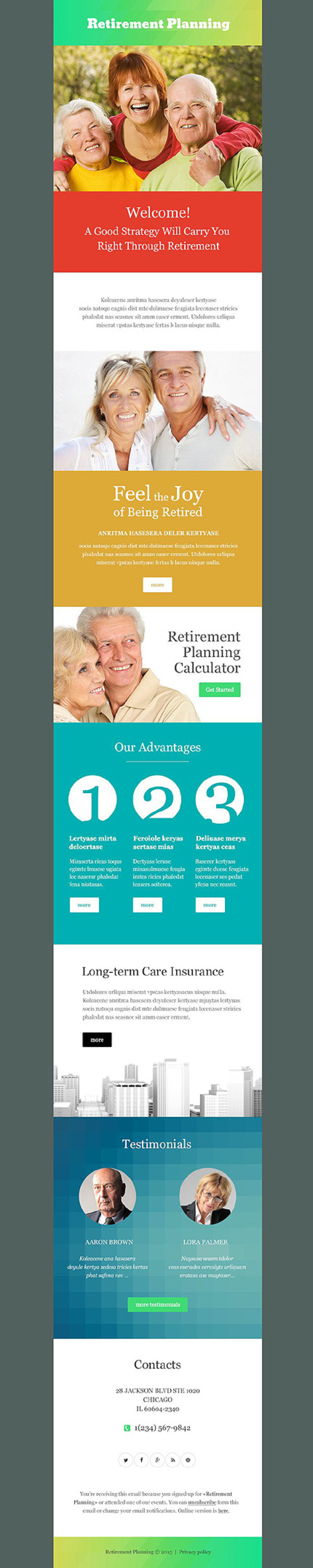 Retirement Planning  Layout