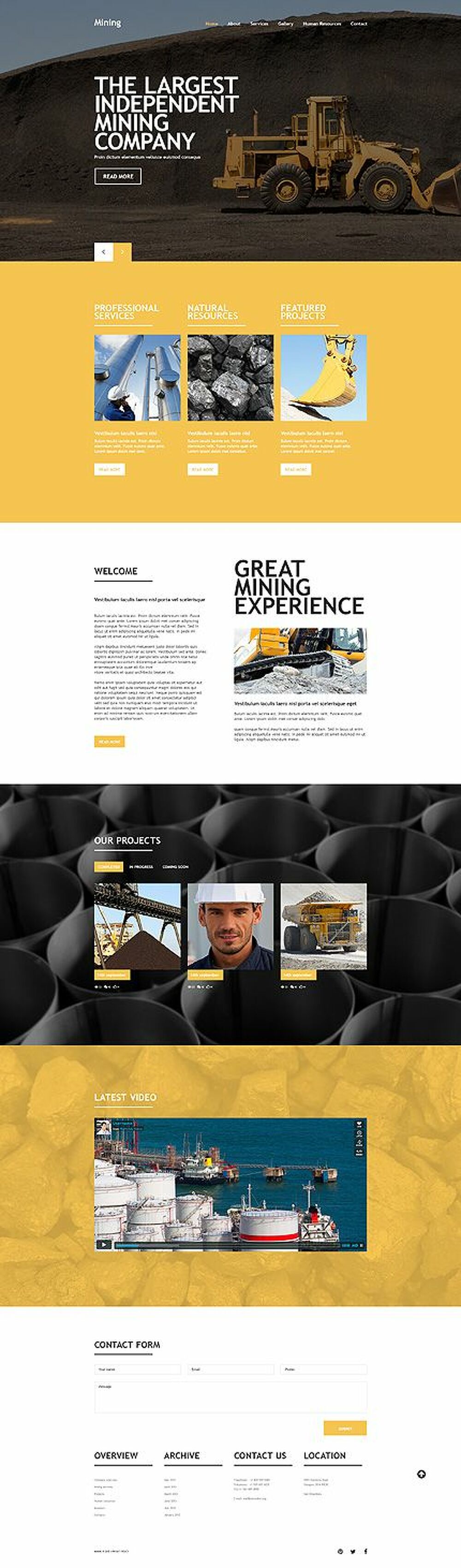 Mining Company  Layout